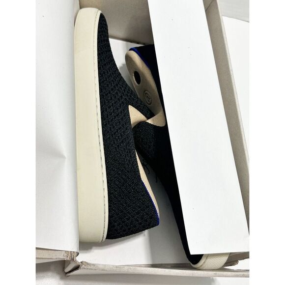 Rothy’s The Sneaker Honeycomb Knit Textured Slip On Shoes Flat Black Womens 11.5 - Picture 12 of 13